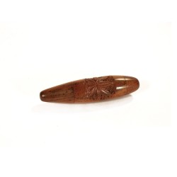 Rosewood Longway Round Pipe Carved