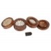 Rosewood Metal Double Box Polinator Carved 40 mm 4 parts Stone Mix