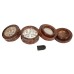Rosewood Metal Box Om Carved Stone Mix 50 mm 4 parts