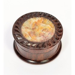 Small Rosewood Grinder Stone Mix OM Carved