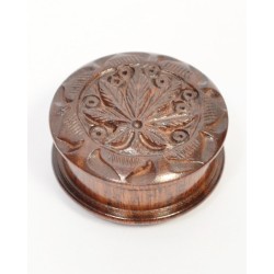 Small Rosewood Grinder Carved